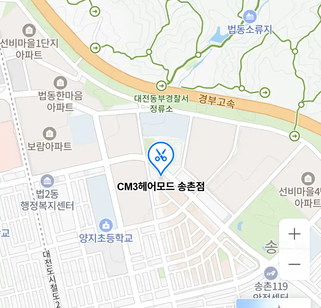 CM3헤어모드 송촌점 위치
