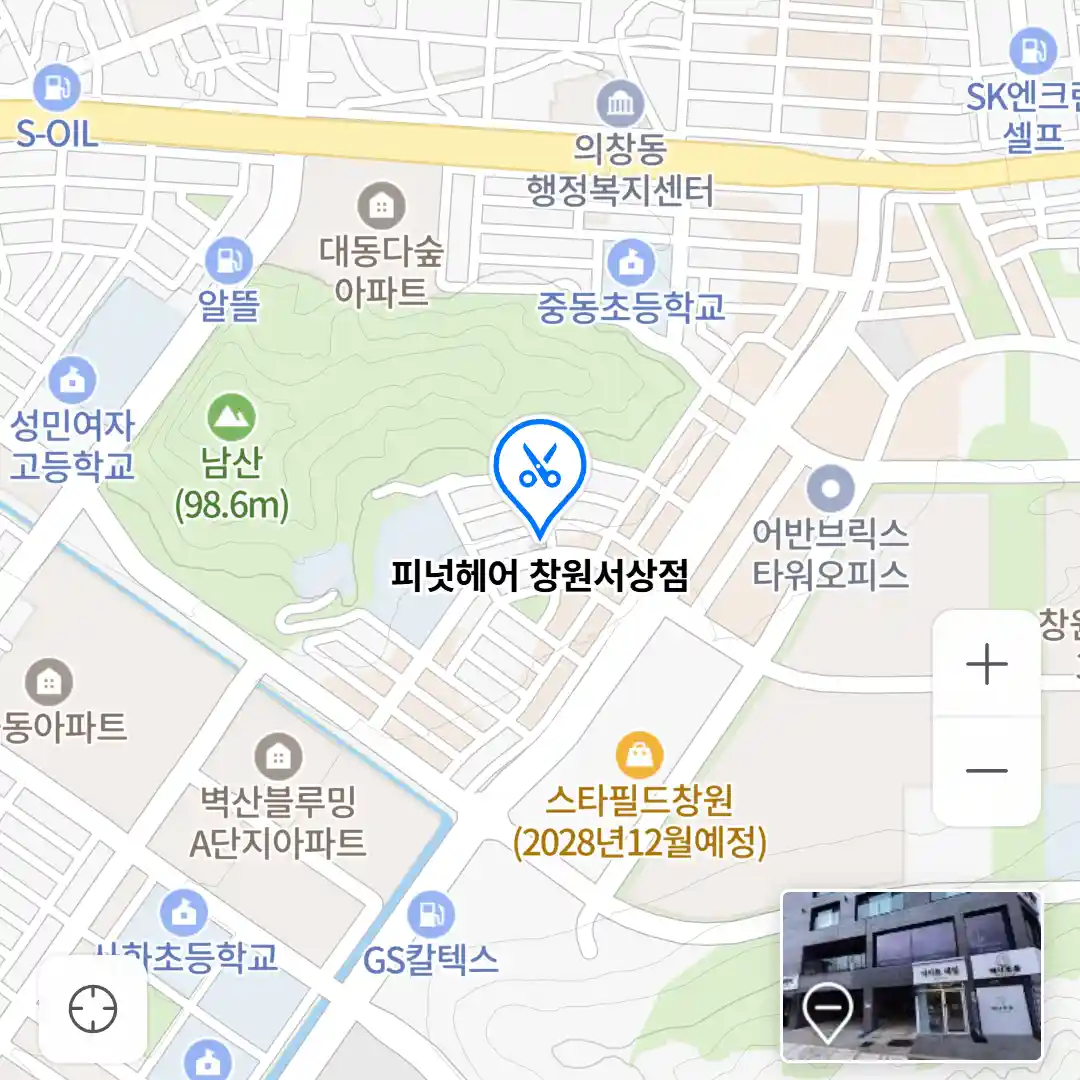 피넛헤어 창원서상점 위치