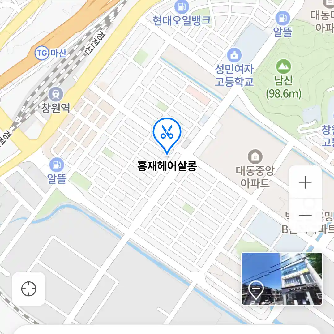 홍재헤어살롱 위치