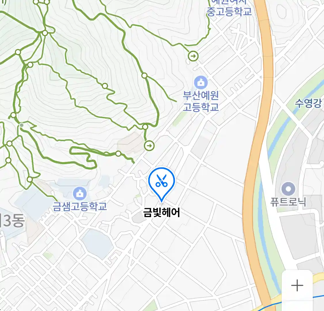 금빛헤어 위치