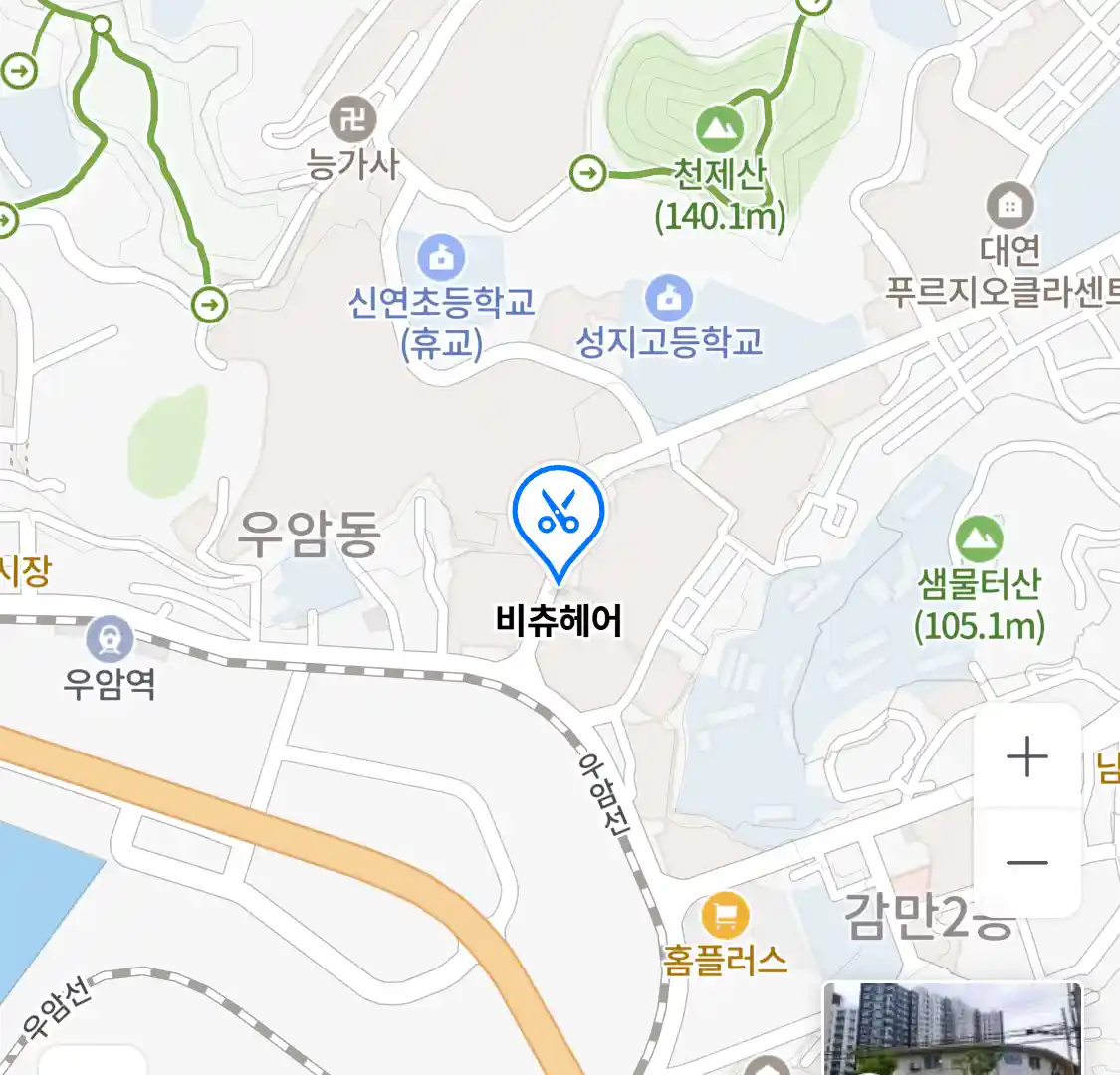 비츄헤어 위치