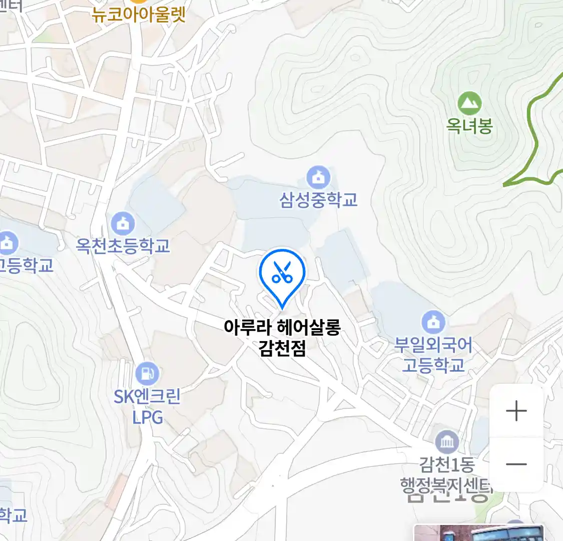 아루라 헤어살롱 감천점 위치