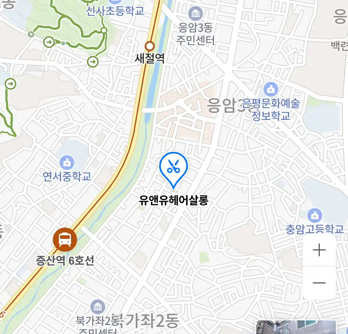 유앤유헤어살롱 지도