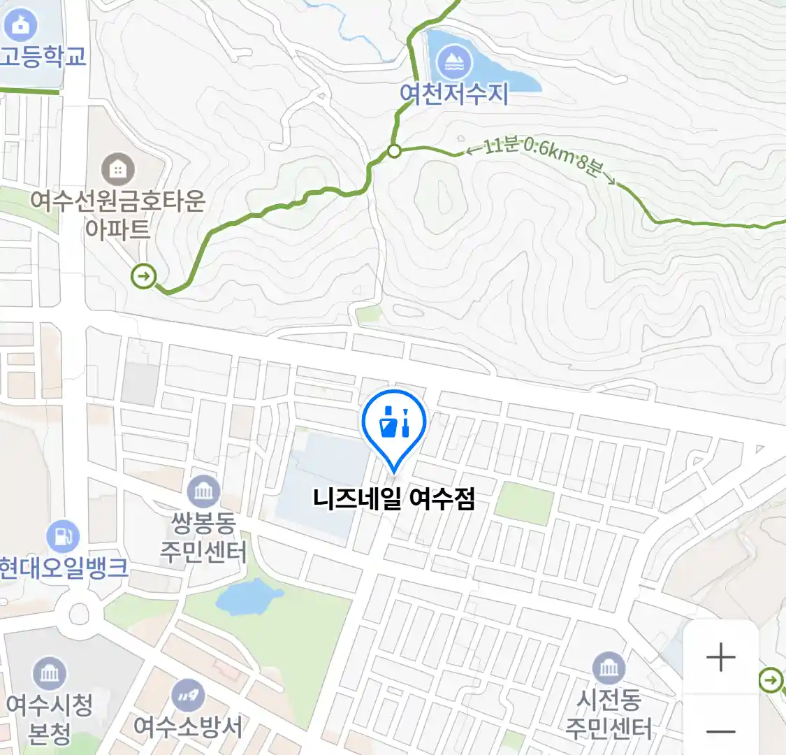 니즈네일 여수점 위치