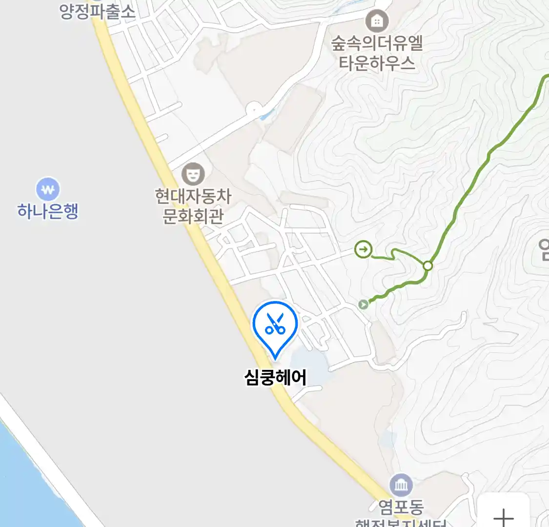 심쿵헤어 위치