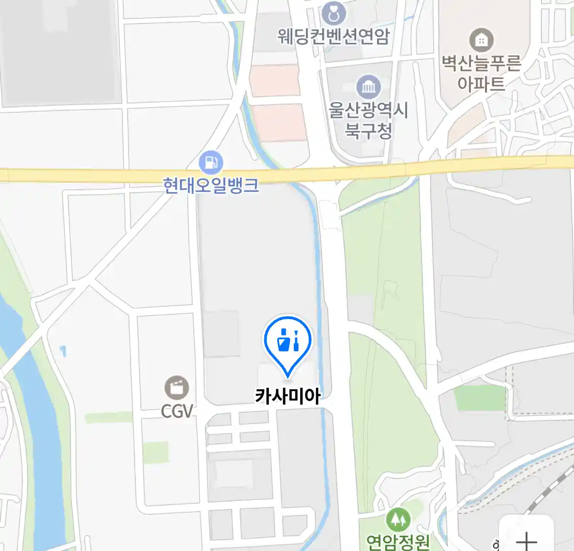 카사미아 위치