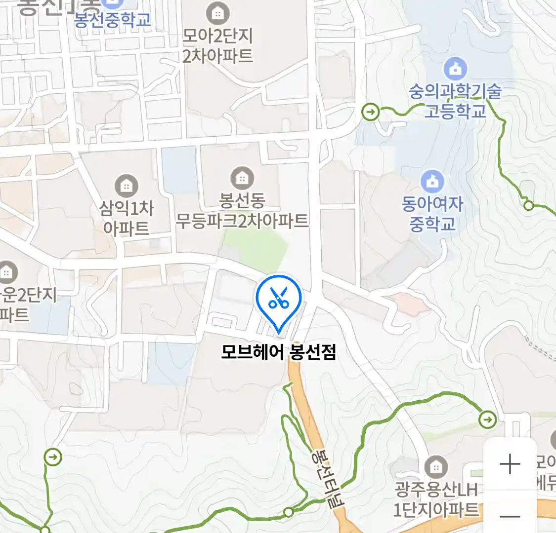 모브헤어 봉선점 위치