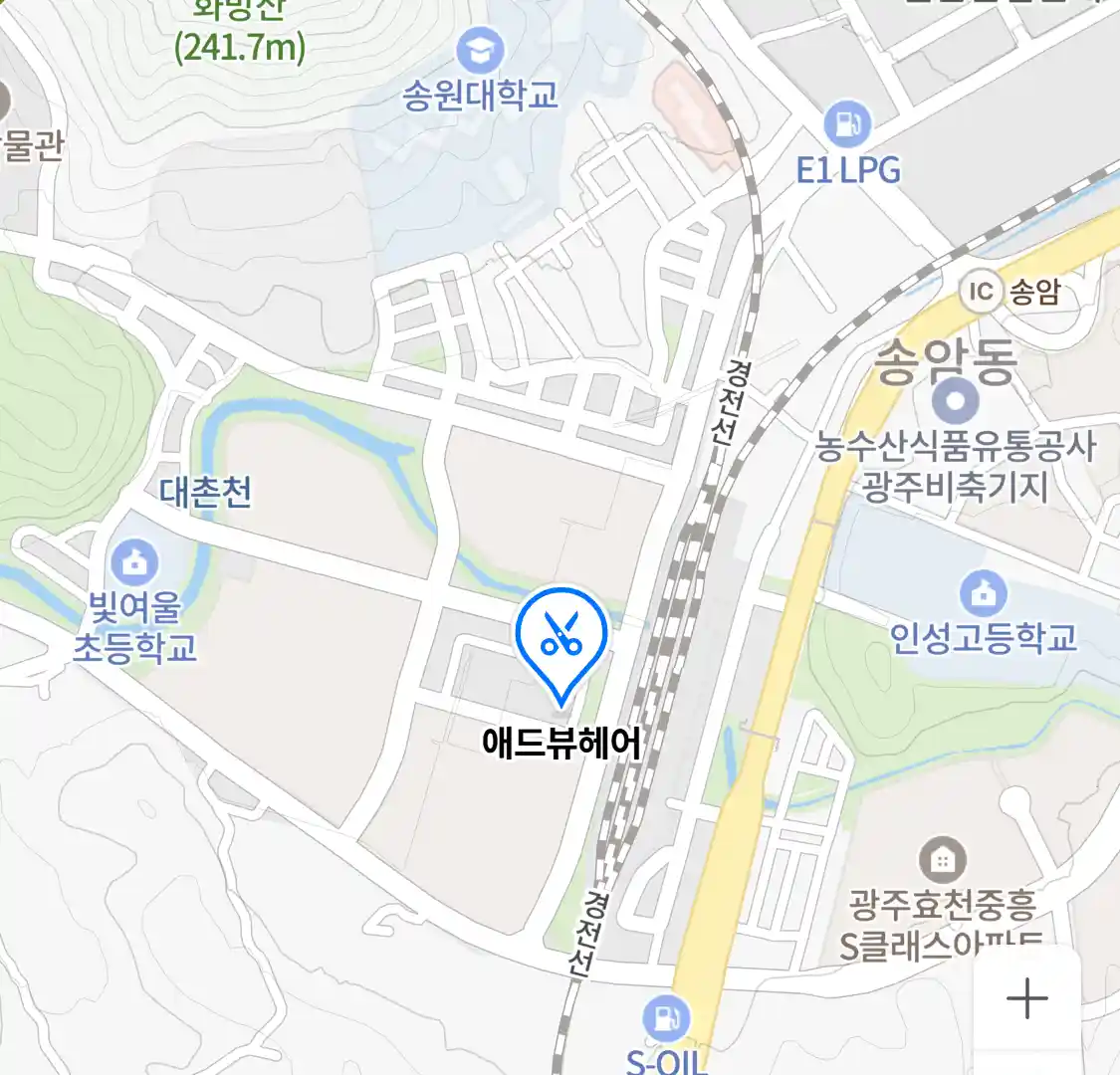 애드뷰헤어 위치
