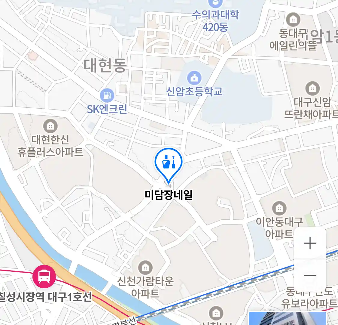 미담장네일 위치