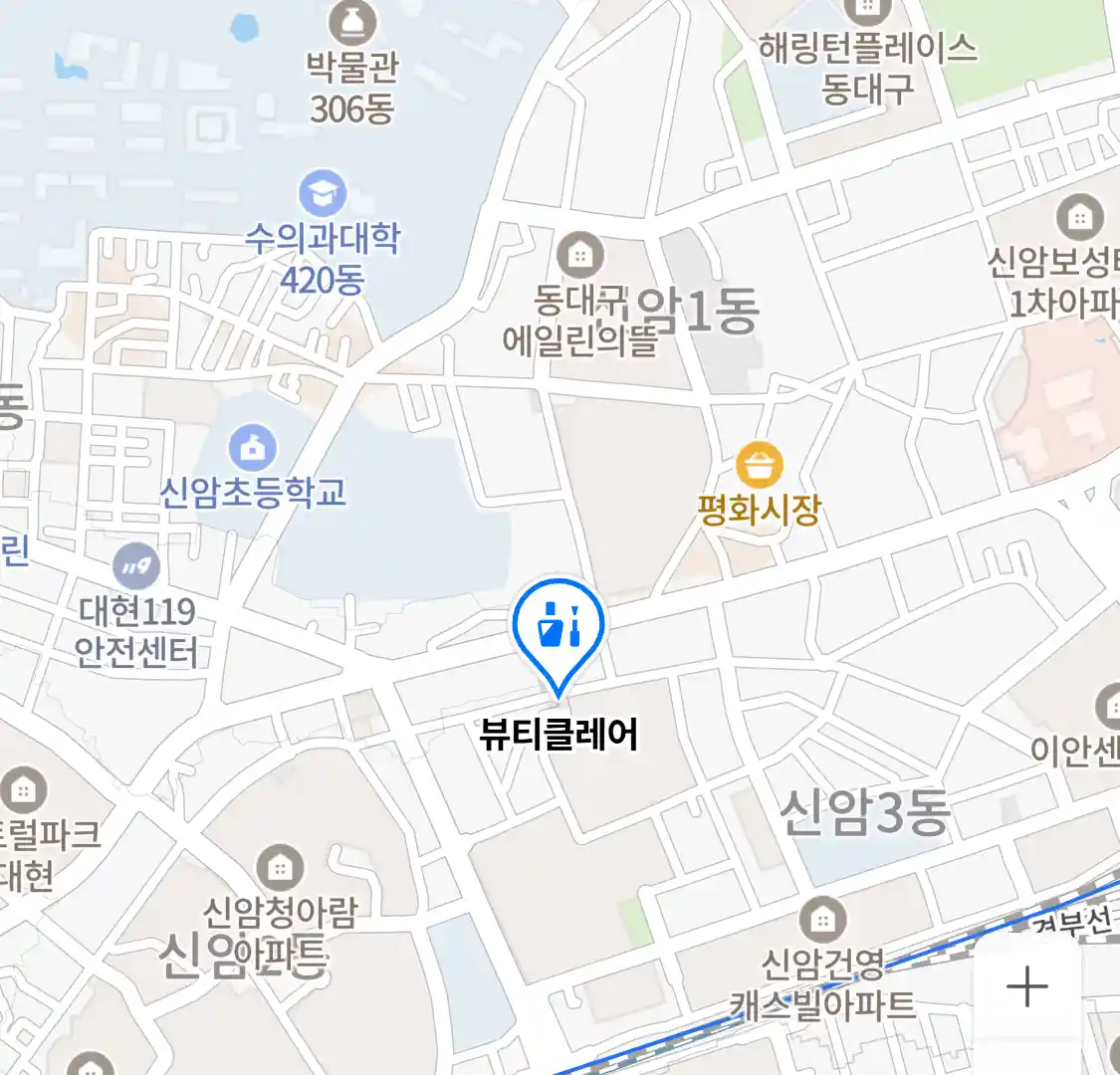 뷰티클레어 위치