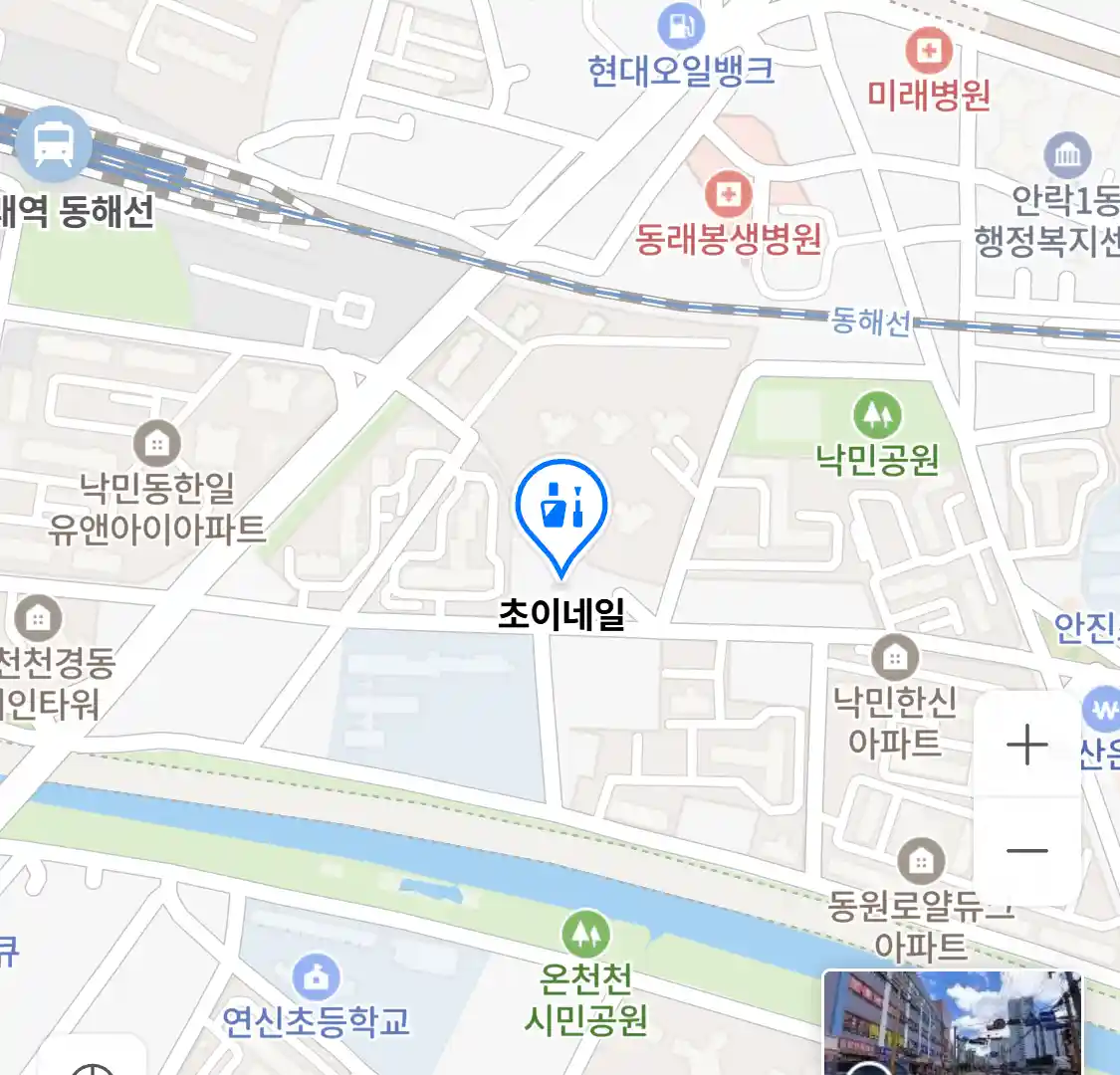 초이네일 위치
