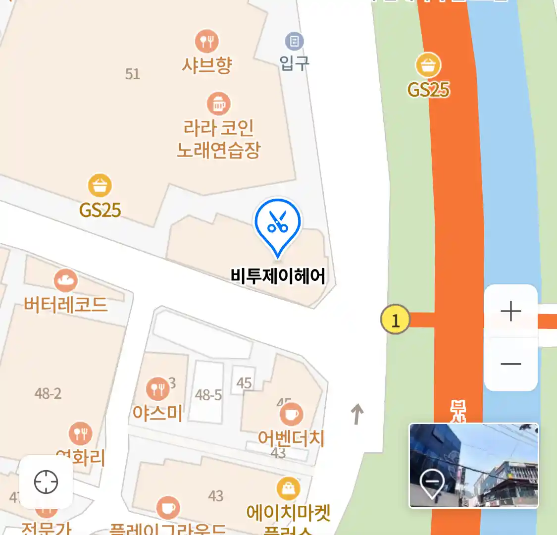 비투제이헤어 위치
