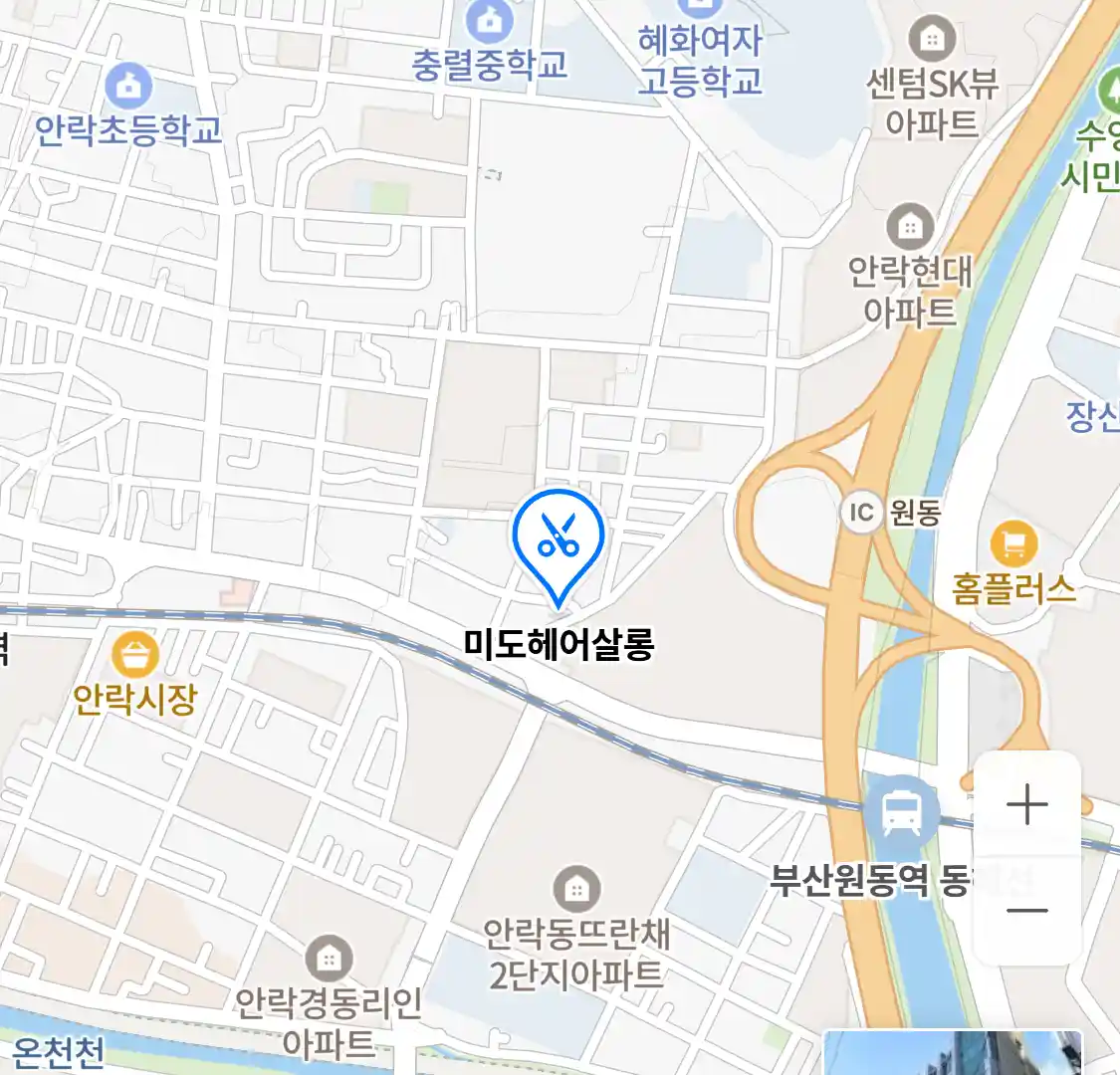 미도헤어살롱 위치