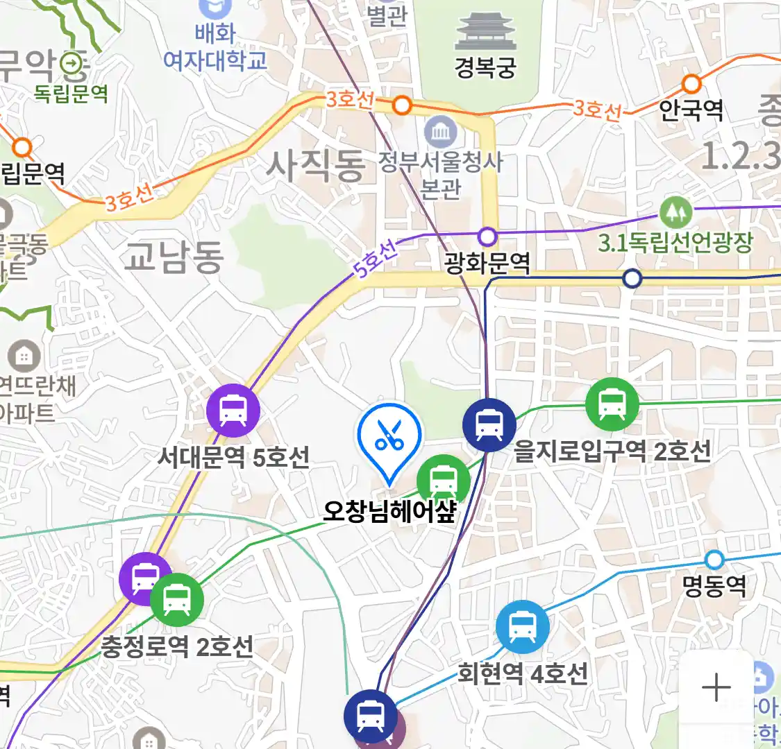 오창님헤어샾 위치