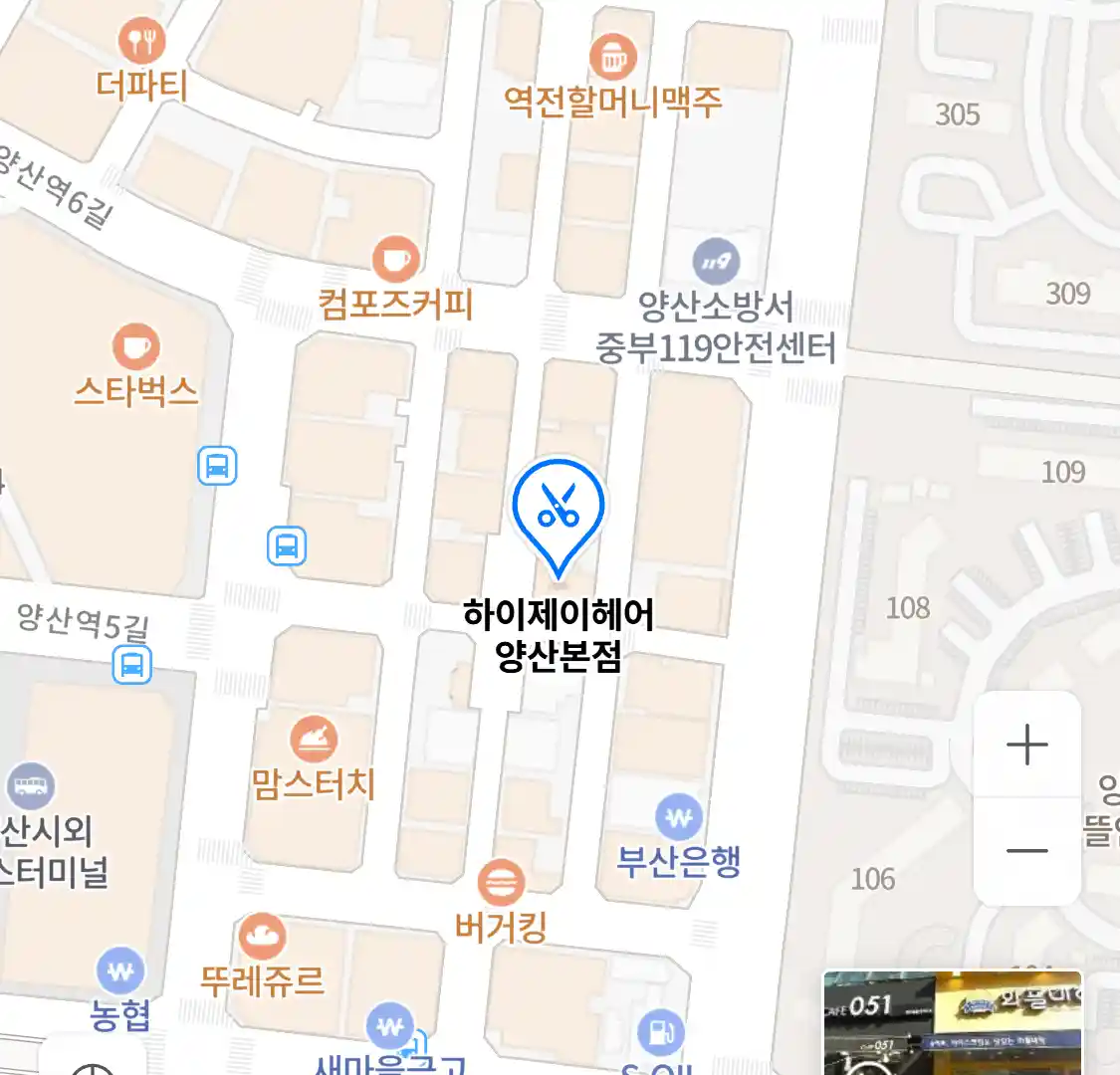 하이제이헤어 양산본점 위치
