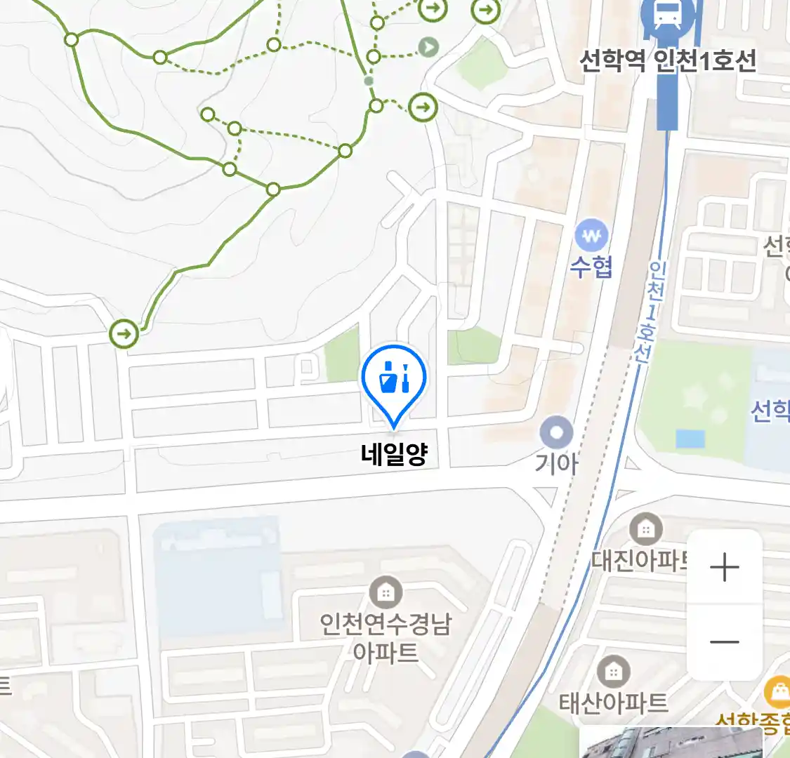 네일양 위치