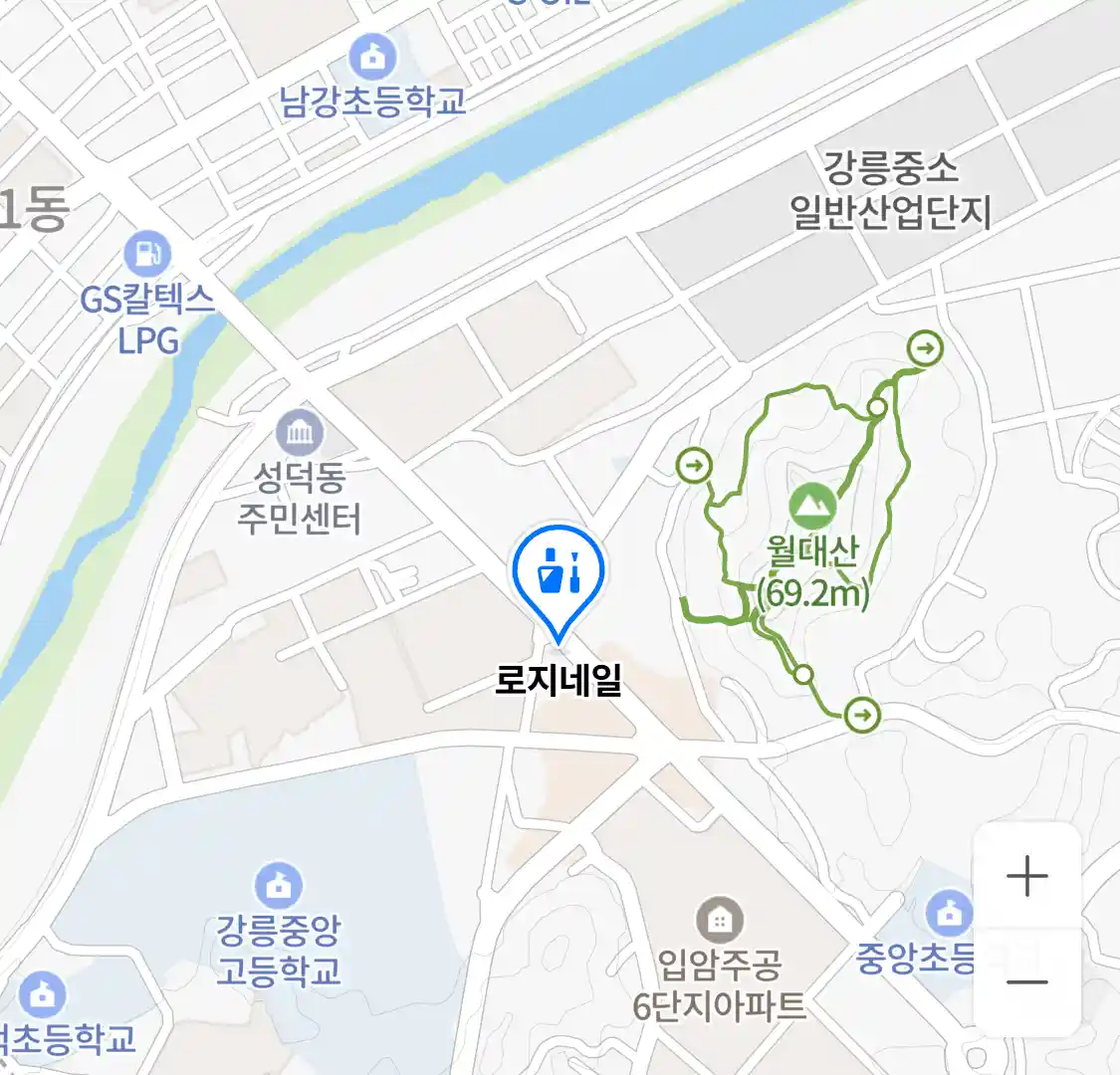 로지네일 위치
