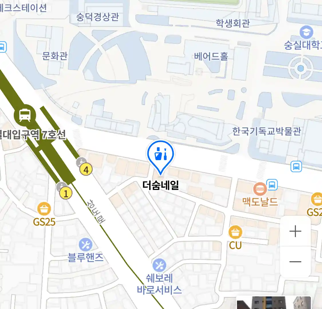 더숨네일 위치