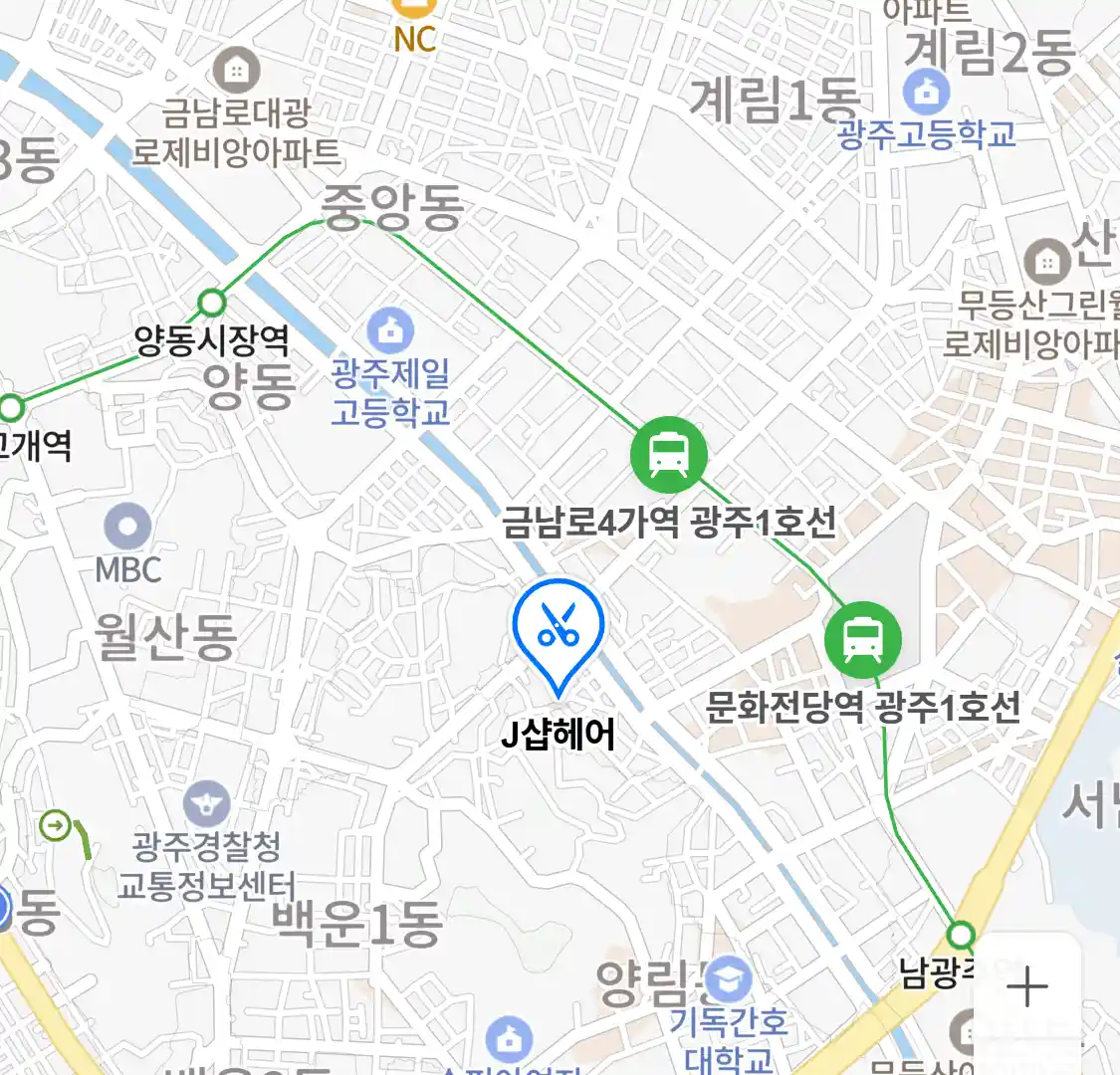 J샵헤어 위치