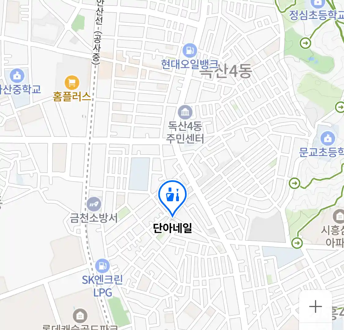 단아네일 위치