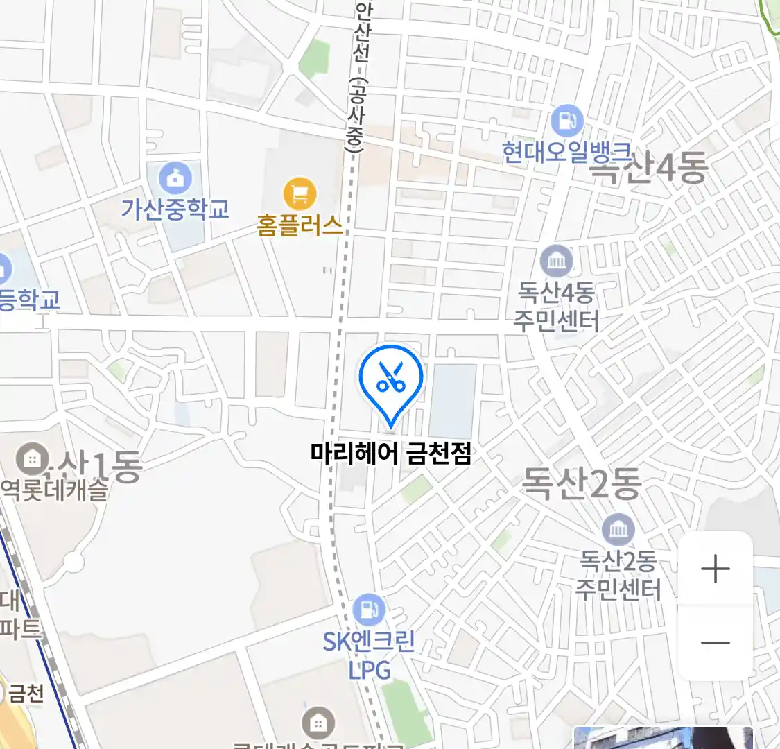 마리헤어 금천점 위치