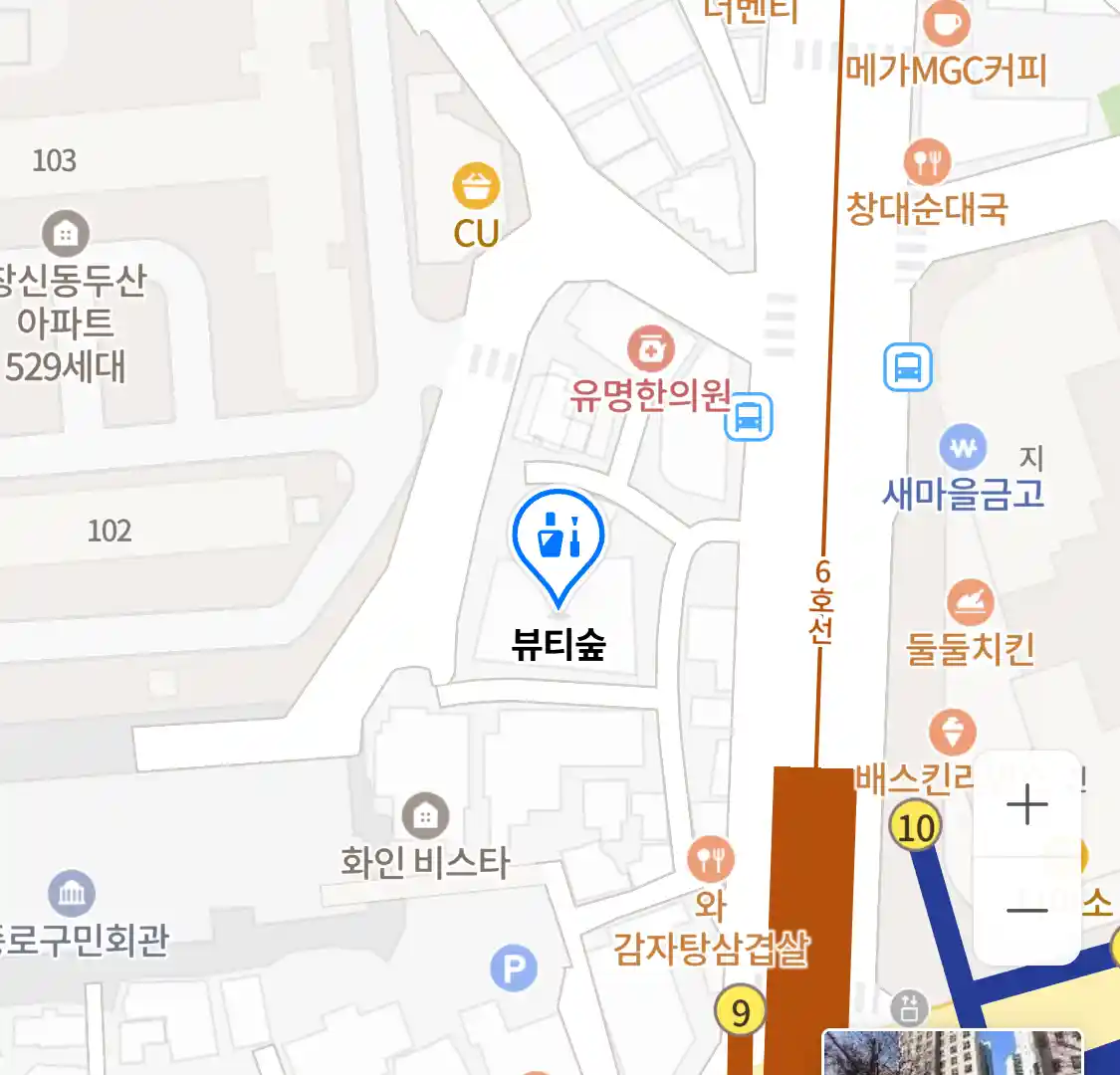 뷰티숲 위치