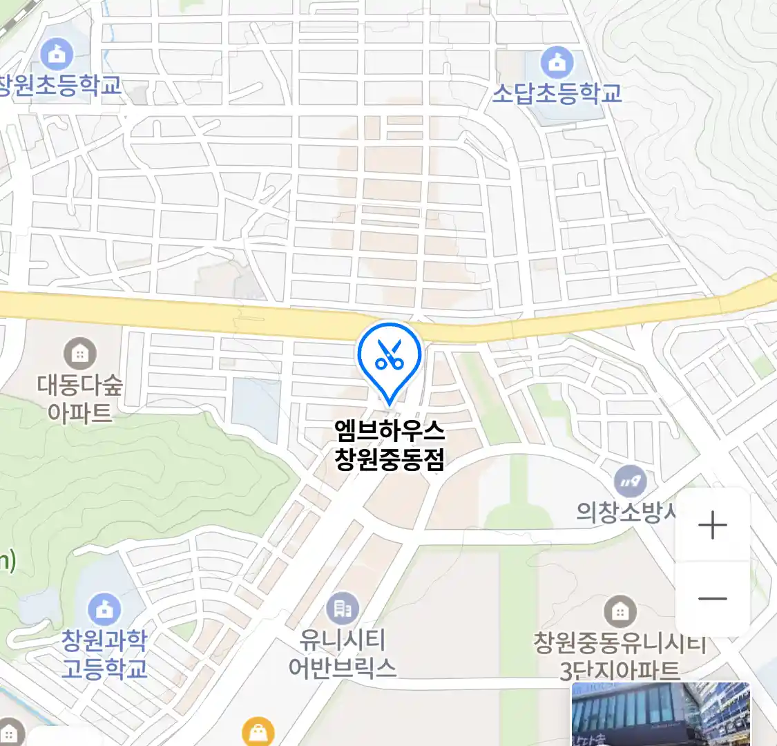 엠브하우스 창원중동점 위치