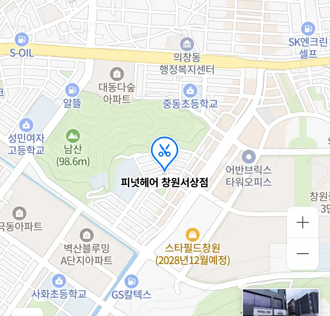 피넛헤어 창원서상점 위치