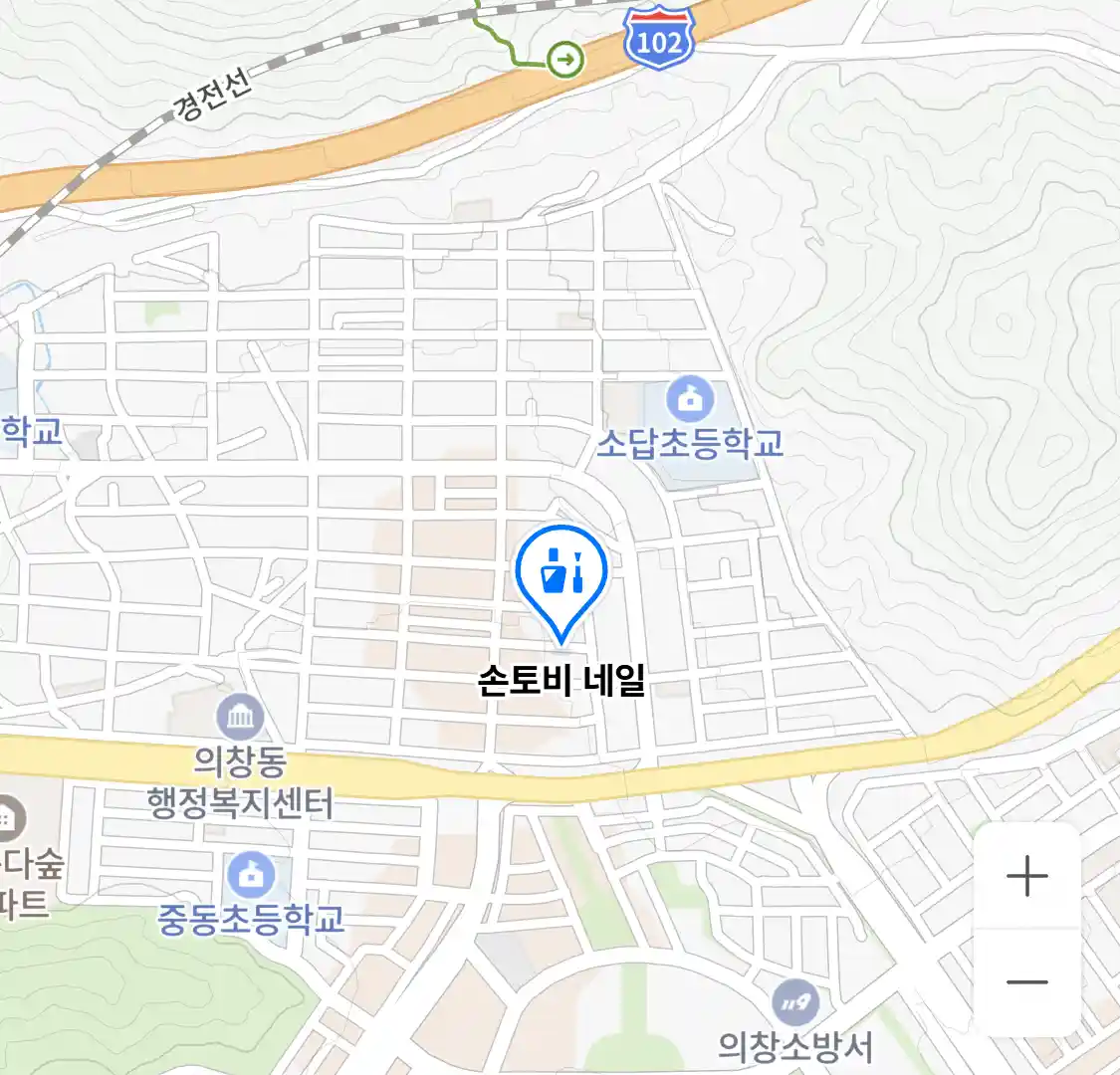 손토비 네일 위치 지도