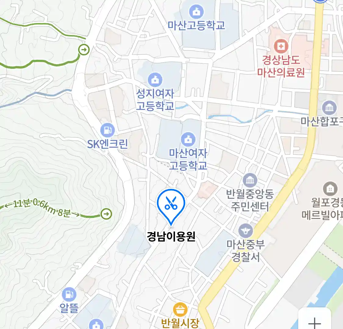 경남이용원 위치