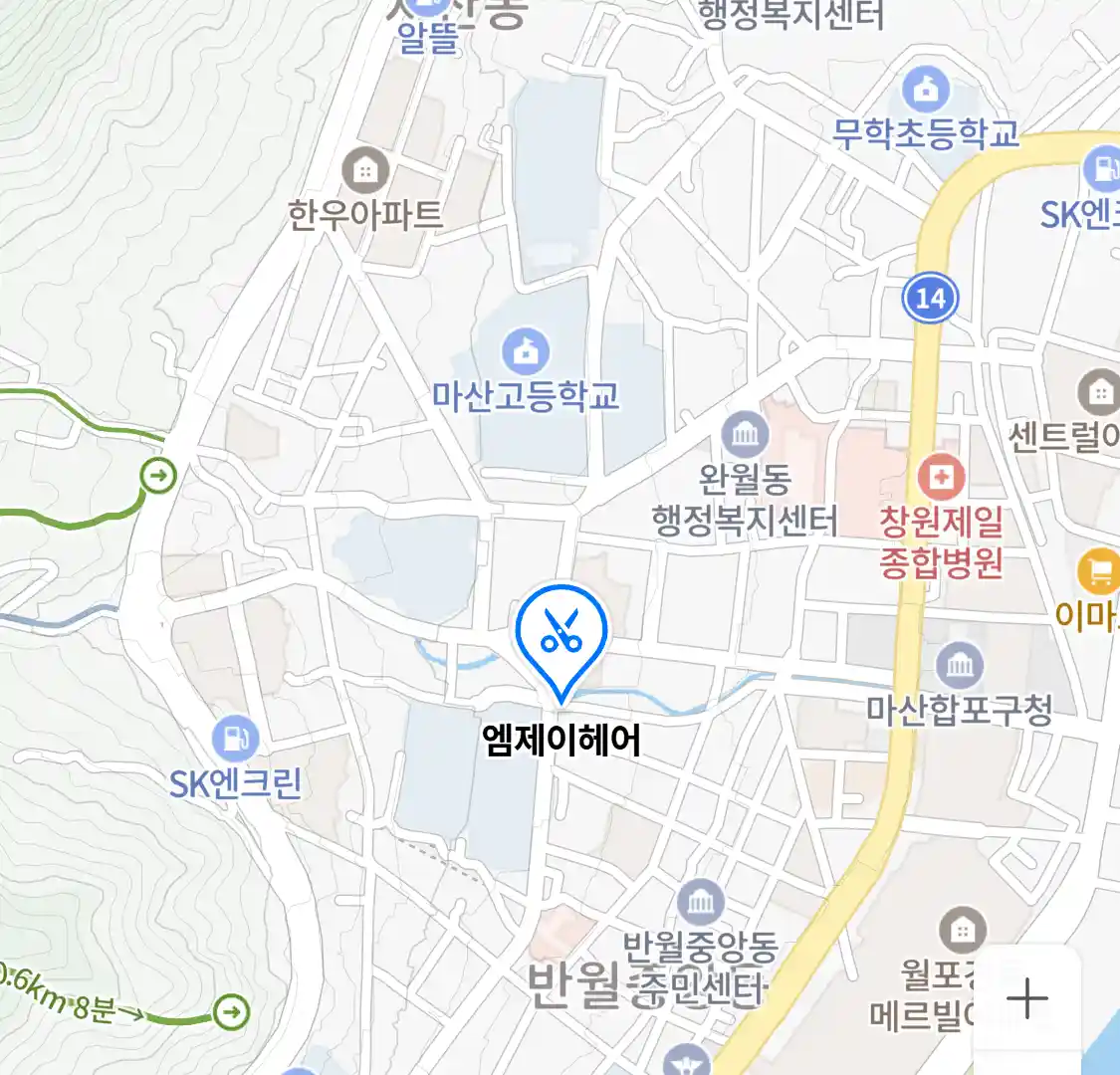 엠제이헤어 위치