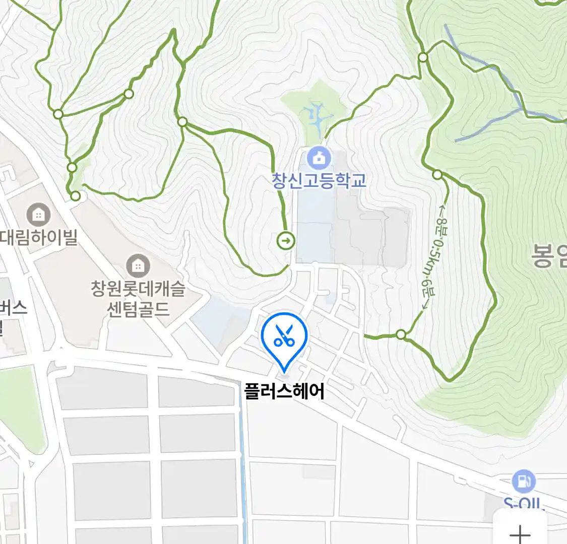 플러스헤어 위치