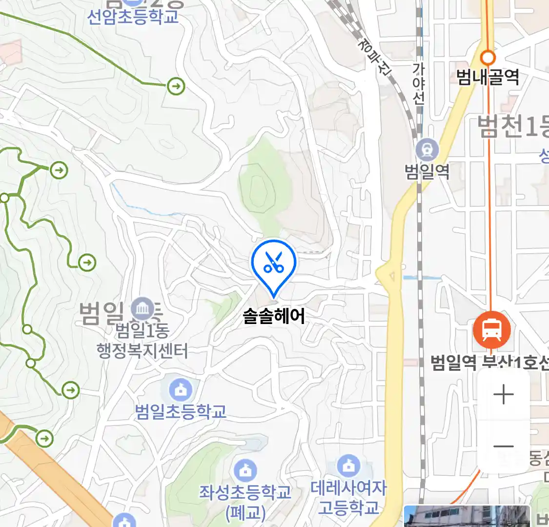 솔솔헤어 위치