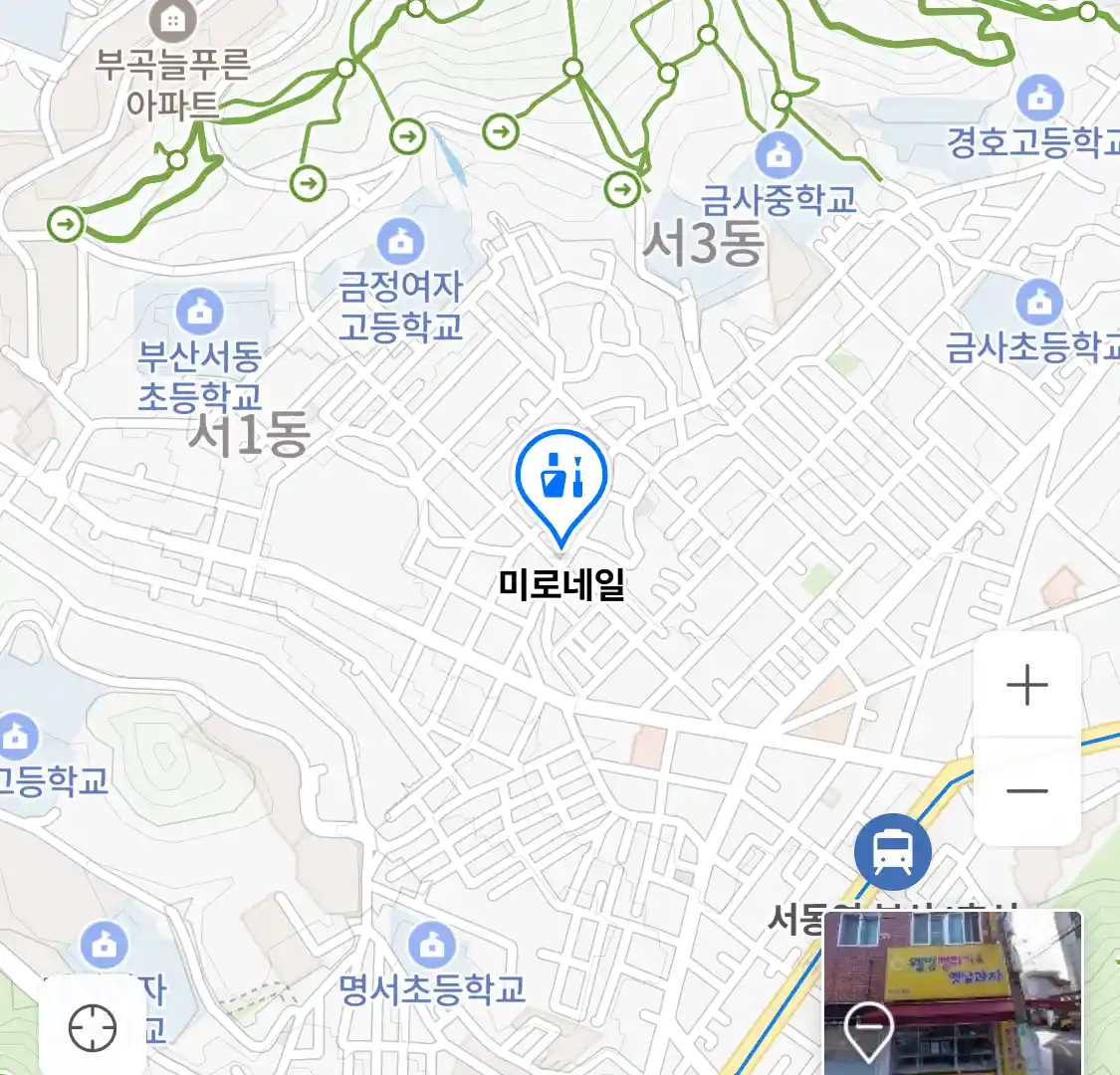 미로네일 위치