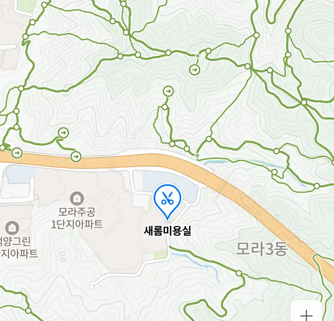 새롬미용실 위치