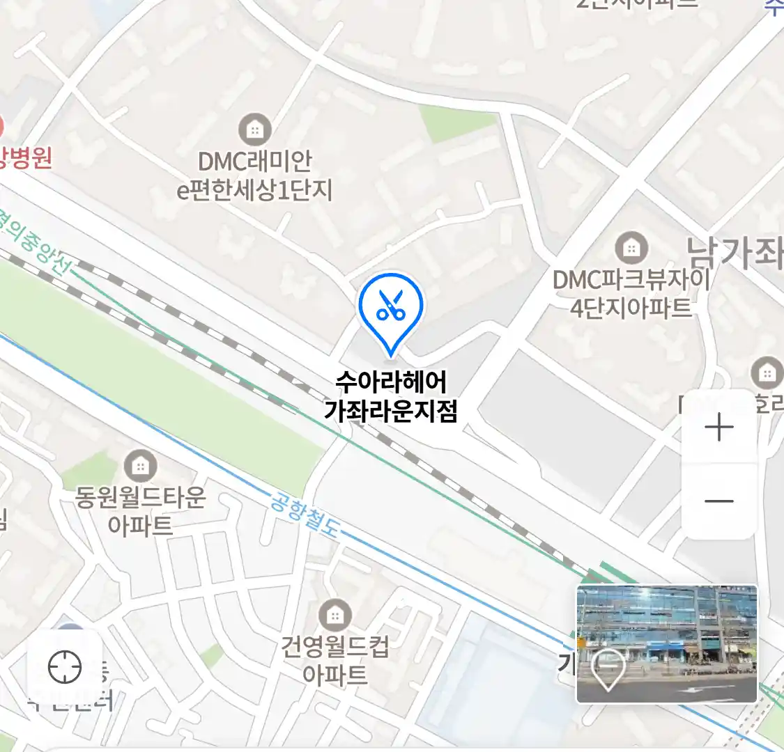 수아라헤어 가좌라운지점 위치