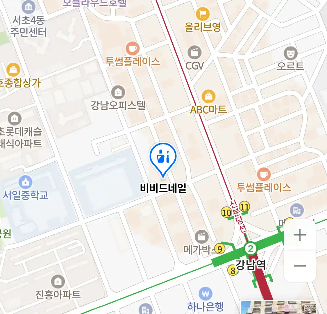 비비드네일 위치