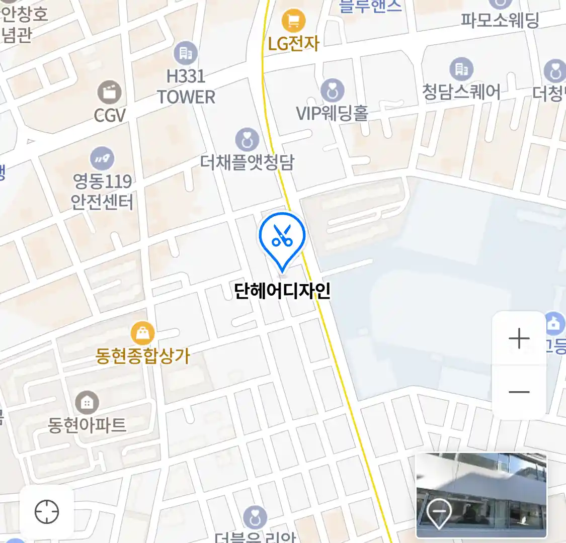 단헤어디자인 위치