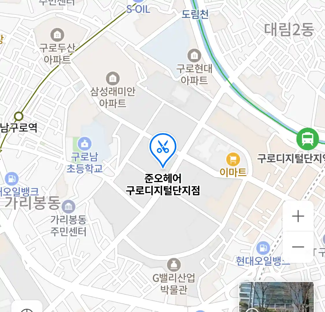 준오헤어 구로디지털단지점 위치