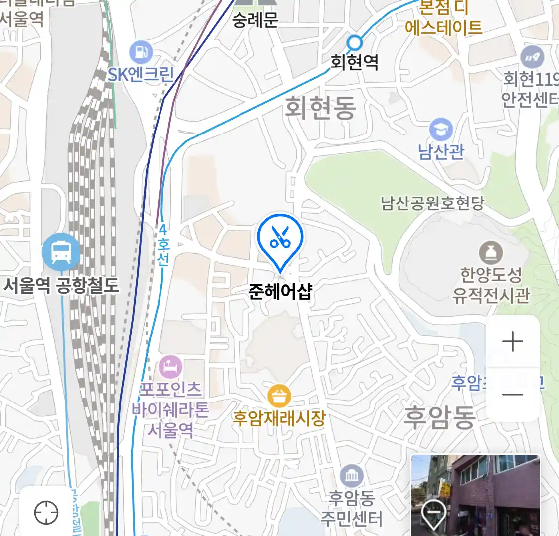 준헤어샵 위치
