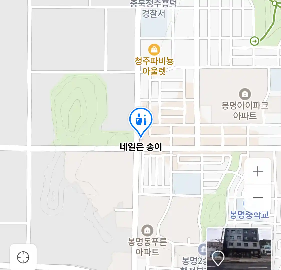 네일은 송이 위치
