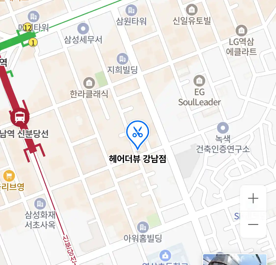 헤어더뷰 강남점 위치