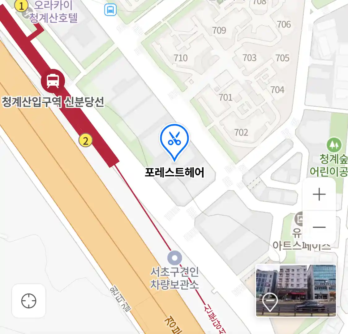 포레스트헤어 위치