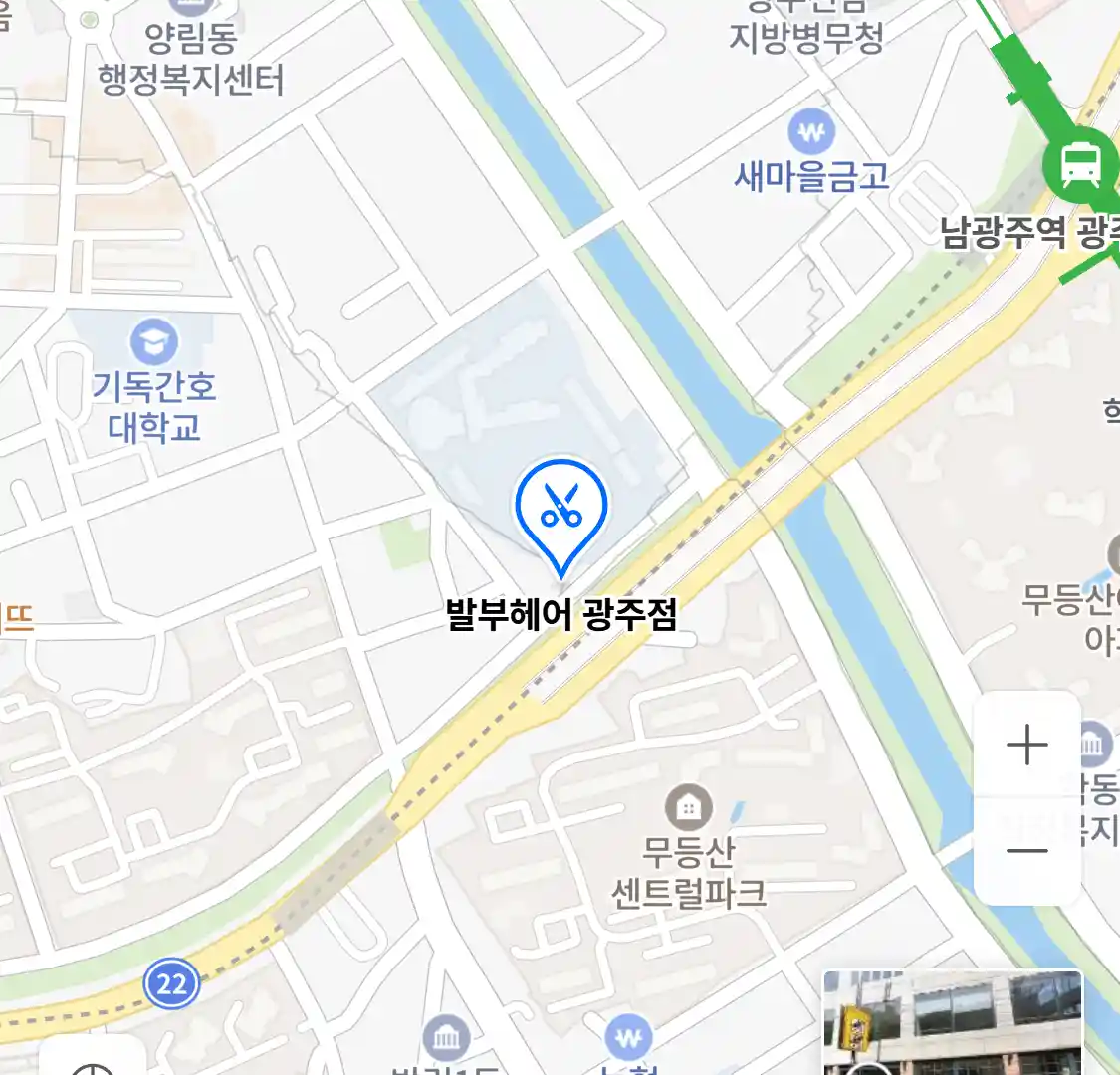 발부헤어 광주점 위치