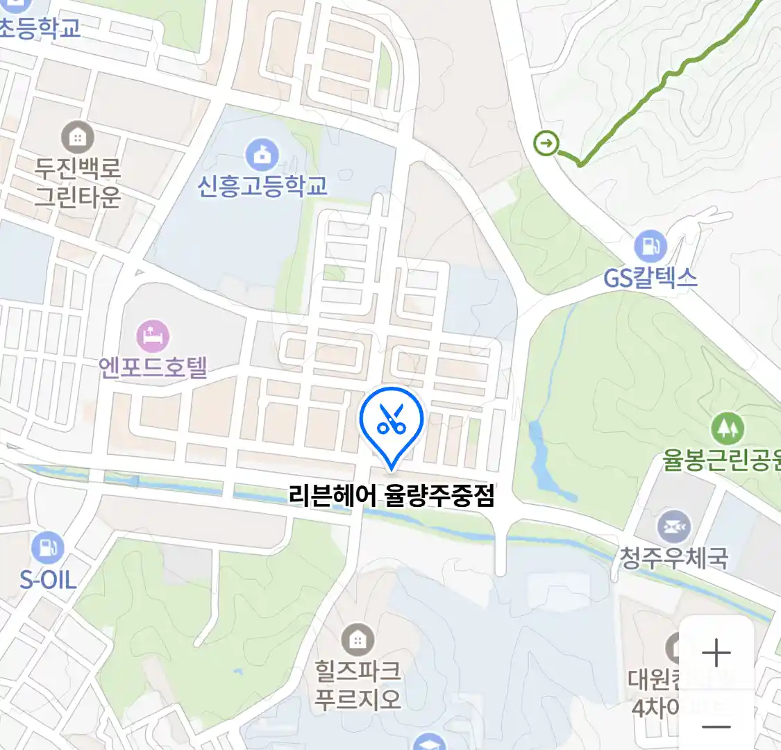 리븐헤어 율량주중점 위치