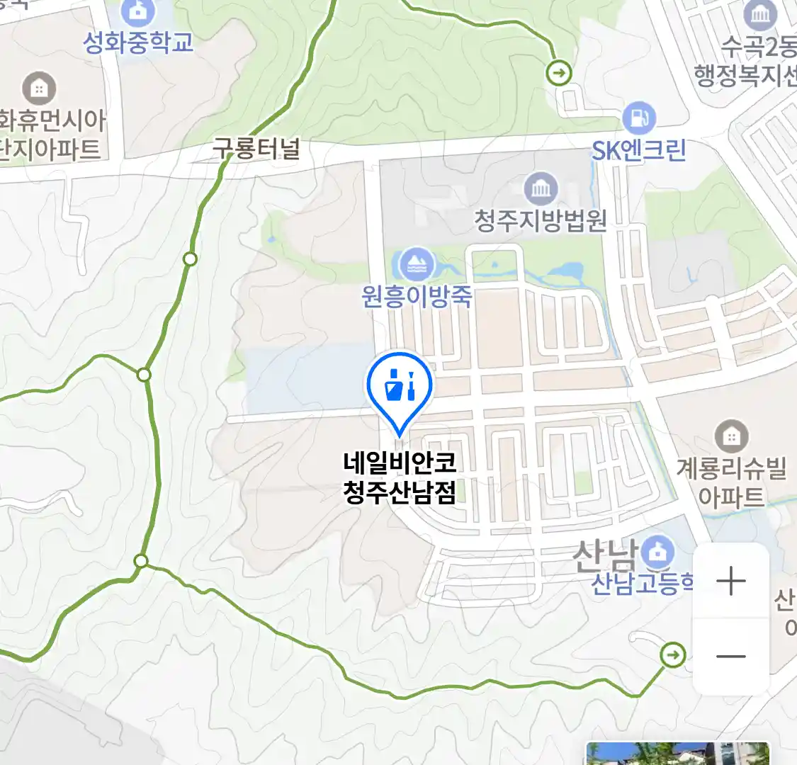 네일비안코 청주산남점 위치