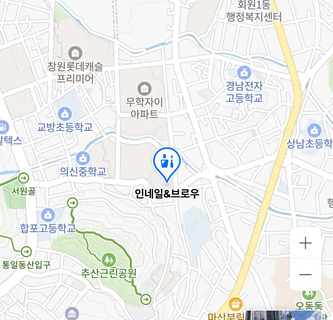 인네일&브로우 위치