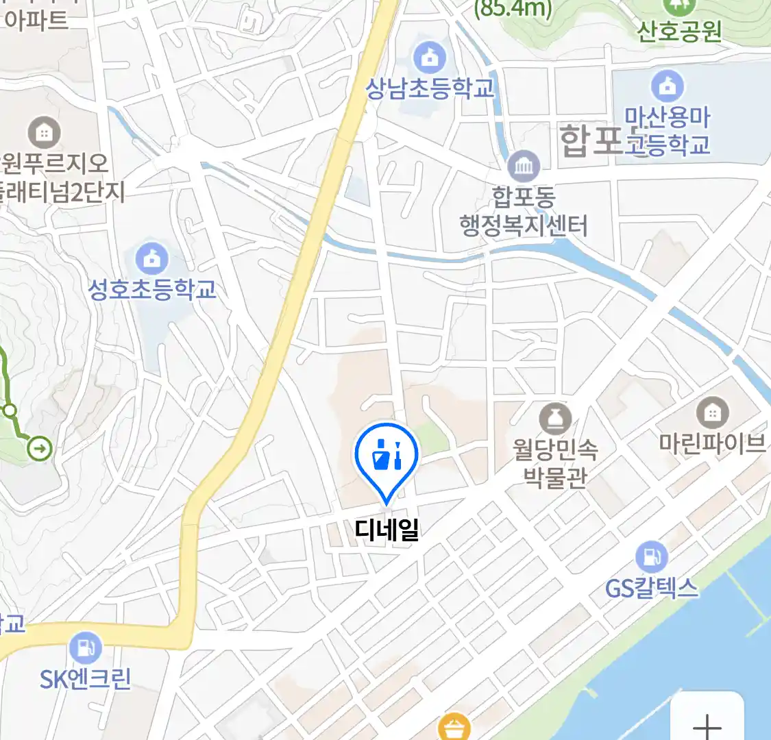 디네일 위치