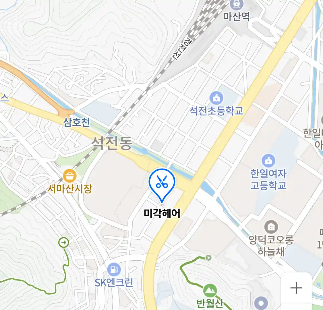 미각헤어 위치