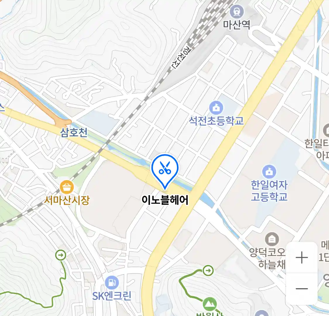 이노블헤어 위치
